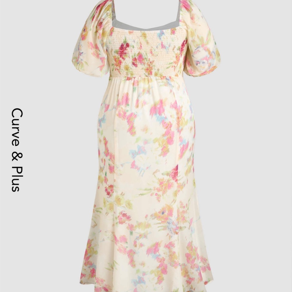 Curve & plus colorful Flora dress